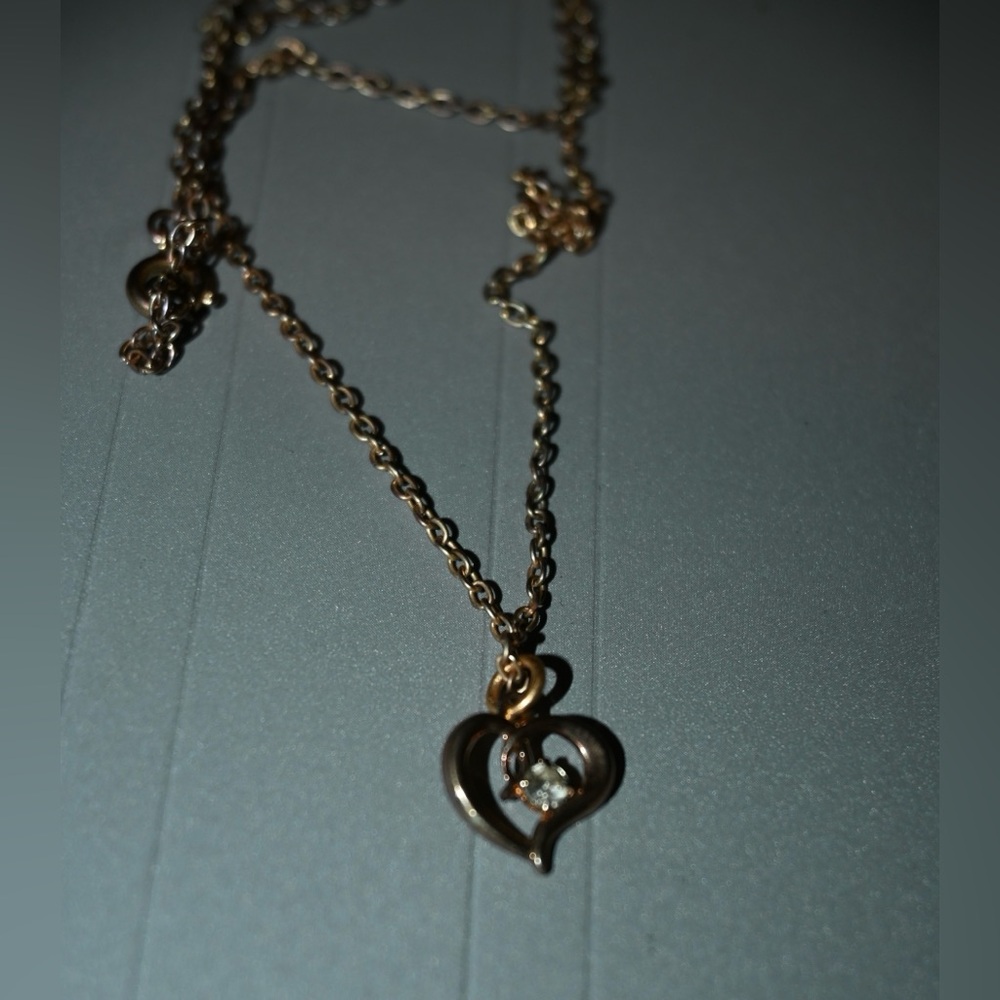 Elegant Gold Heart Pendant Necklace